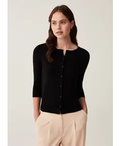 WOMEN'S CARDIGAN JACKET, Madhësia: M, Ngjyra: Zezë