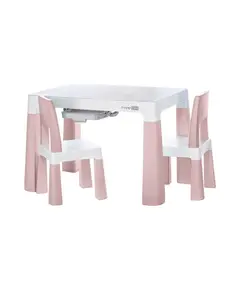 Tavoline dhe karrige plastike set NEO, PINK, Ngjyra: Rozë