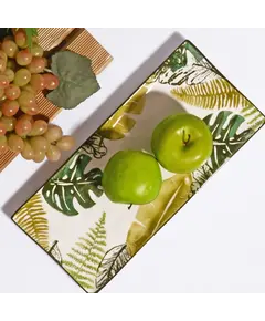 Pjatë drejtkëndëshe qeramike 17*36*3cm / PRT-4015