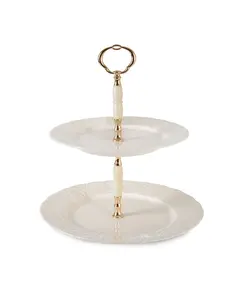 Mbajtëse për ëmbësira 25cm+21cm (08039+08038) - Krem