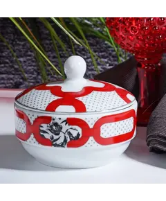 Enë sheqeri prej porcelani / kuqe, Ngjyra: Kuqe