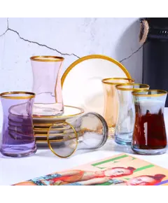 Gota çaji + tablla qeramike set 12c