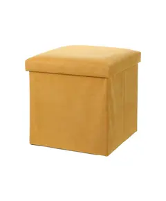 Tabure katrore magazinimi Suede  33cm(Yellow), Ngjyra: Verdhë