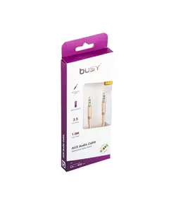 Kabëll Busy Audio Cable 1M 3, 5 Metal Gold