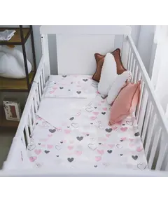 Mbulesa Set 2 pjese, roze Hearts Buba, Ngjyra: Rozë