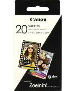 Photo Paper Canon Zink,  5X7.6 Cm,  20 Cope