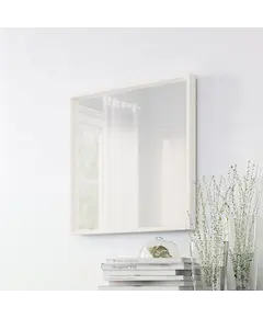 IKEA NISSEDAL Pasqyrë 65x65cm / bardhë, Ngjyra: Bardhë