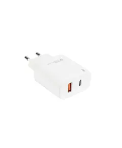 Mbushës Telefoni Intertech Usb 20W 2Port Usba; Usb C Pd3.0,  Bardhë