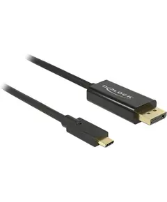 Konvertues  Delock Usbc > Displayport  Stst  1M 4K 60Hz ,  Zezë