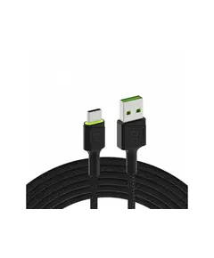 Kabëll Green Cell Usb > Usbc  Stst  1, 2M Led,  Zezë