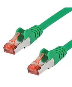 Kabëll Patchkabel Cat6A Rj45  Sftp Pimf  0, 25M,  Gjelbërt