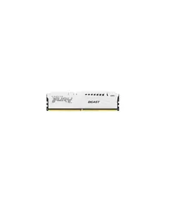 Ram për Kompjuter Kingston DIMM,  DDR5,  16GB,  6000MHz,  CL32,  1.35V,  FURY Beast KF560C40BW-16,  Bardhë