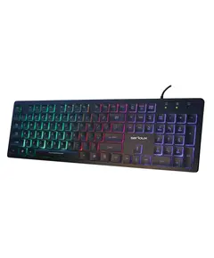 Tastierë Serioux  Iluminata,  Usb 9500I, Zezë