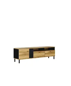 Theo TV Komodë-baroco oak gold/anthracite