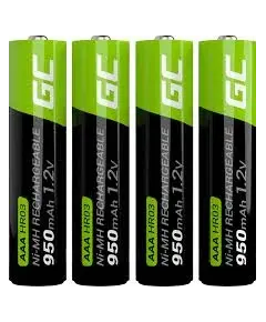 Bateri Green Cell Akku 4xAAA HR03 950mAh