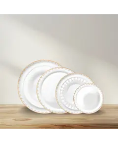 Set pjata porcelani 24copë, Ngjyra: Portokall