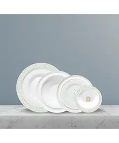 Set pjata porcelani 24copë, Ngjyra: Gjelbërt