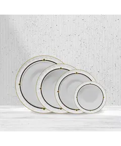 Set pjata porcelani 24copë, Ngjyra: Ari