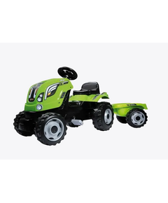 Traktor me rimorkio, gjelbert Smoby, Ngjyra: Gjelbërt