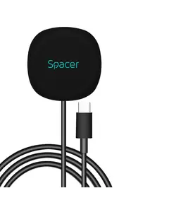 Adapter me wireless Incarcator WS Spacer QC 3.0 15W,Zezë
