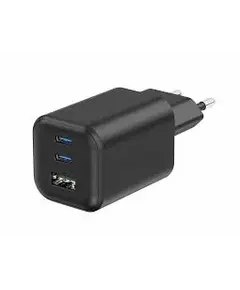 Adapter  Swissten GaN power adapter 2x USB-C 65W PD and 1x USB-A 18W ,22071410,Bardhë