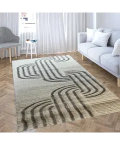 Tepih 120x180 Krem,Hiri Mbyllur Shagy GO-JC415