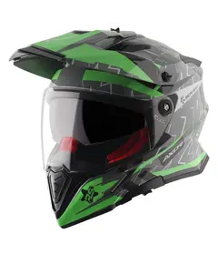 Axor X Cross Dual Visor  Flash Cool Grey Green, Madhësia: XXL, Ngjyra: Gjelbërt