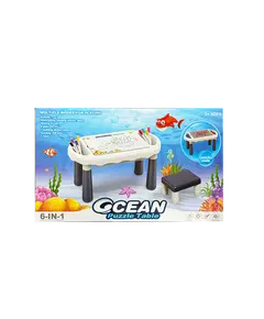 Lodër zhvillimi Tavolinë & Puzzle, Ngjyra: Kaltërt