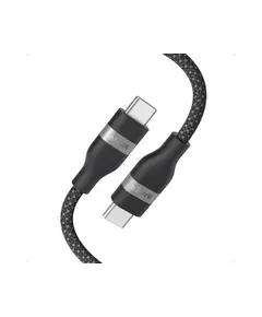 Kabell telefoni Anker USB-C to USB-C (6 ft, 240W, Upcycled-Braided) Black