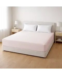 Çarçaf me llastek 180*200+30cm, rozë hapur, Madhësia: 180 x 200, Ngjyra: Rozë hapur