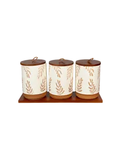 Kavanoz per ereza set 3c, Ngjyra: Kafe