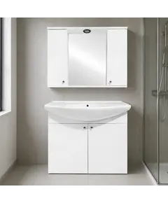 Dollap Albury, 100cm, bardhe