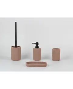 Aksesorë banje, set 4 copë, Ngjyra: Kafe