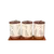 Kavanoz per ereza set 3c, Ngjyra: Kafe
