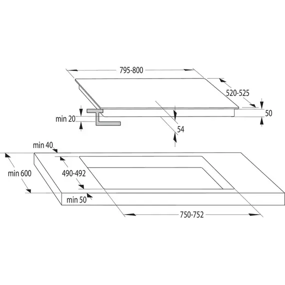 Pllake montuese induktive Gorenje IT843BSC, 4 image