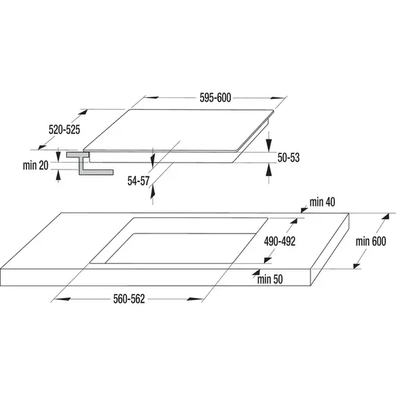 Pllake montuese Gorenje ECD641BSC, 4 image