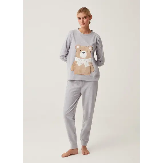 "Pizhama per femra, set", Madhësia: XL, Ngjyra: Hiri hapur