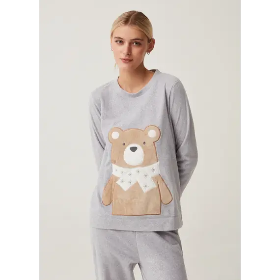 Pizhama per femra, set, Madhësia: XL, Ngjyra: Hiri hapur, 2 image