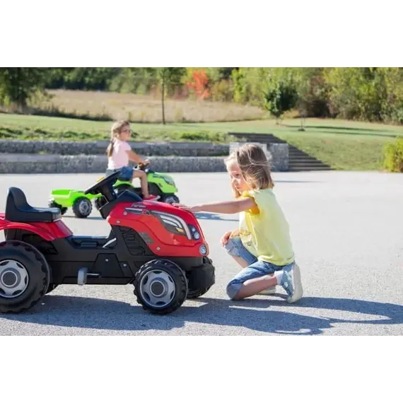 Traktor me rimorkio, kuqe Smoby, Ngjyra: Kuqe, 2 image