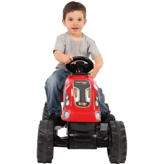 Traktor me rimorkio, kuqe Smoby, Ngjyra: Kuqe, 3 image