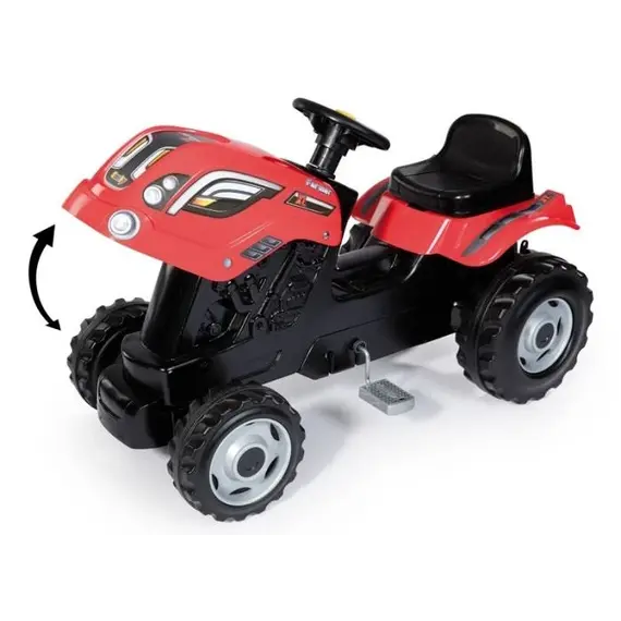 Traktor me rimorkio, kuqe Smoby, Ngjyra: Kuqe, 4 image