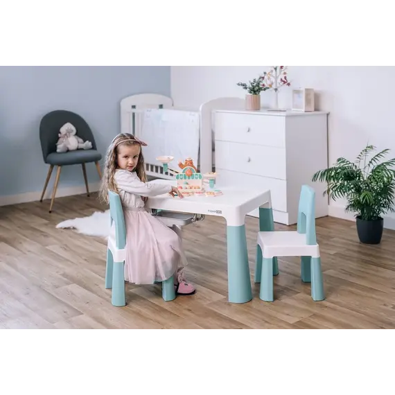 Tavoline dhe karrige plastike set NEO, GREEN, Ngjyra: Gjelbërt