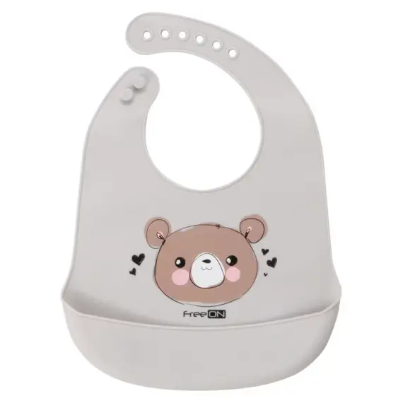 Freeon Përparëse Silikoni Bear / hiri, Ngjyra: Hiri