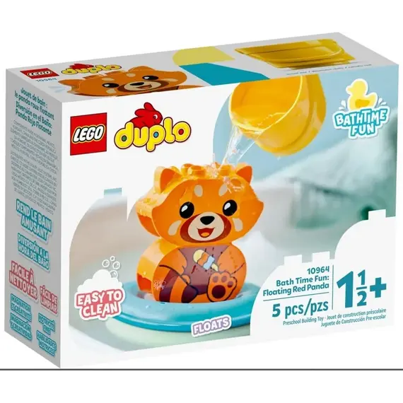 Lodër lego® Duplo Bath Time Fun: Floating Red Panda 10964, 2 image