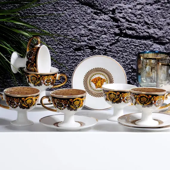 Filxhana set porcelani 6c, Ngjyra: Zezë