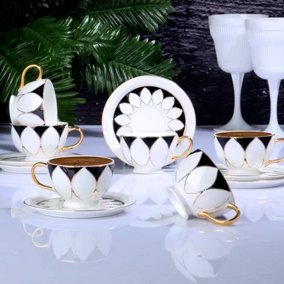 Filxhana set porcelani 6c, Ngjyra: Zezë