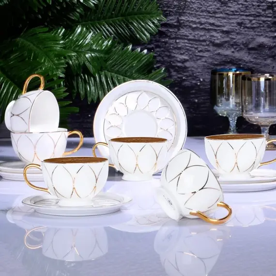 Filxhana set porcelani 6c, Ngjyra: Bardhë