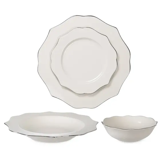 Pjata set 24 cope - rreth argjendi, Ngjyra: Hiri