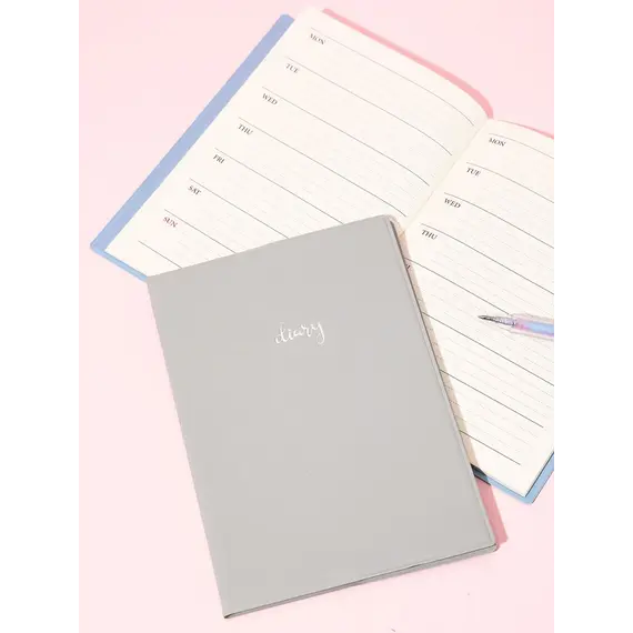 Fletore me kalendar B6 Stitchbound (Gray), Ngjyra: Hiri, 4 image
