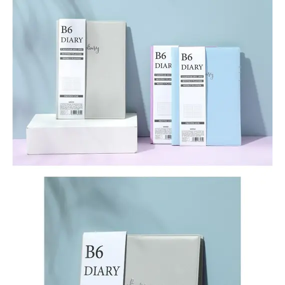 Fletore me kalendar B6 Stitchbound (Gray), Ngjyra: Hiri, 7 image